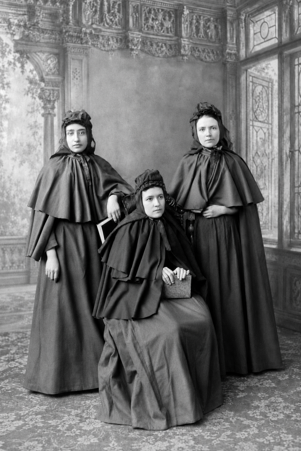Fotografía histórica de las primeras hermanas fundadoras del Instituto