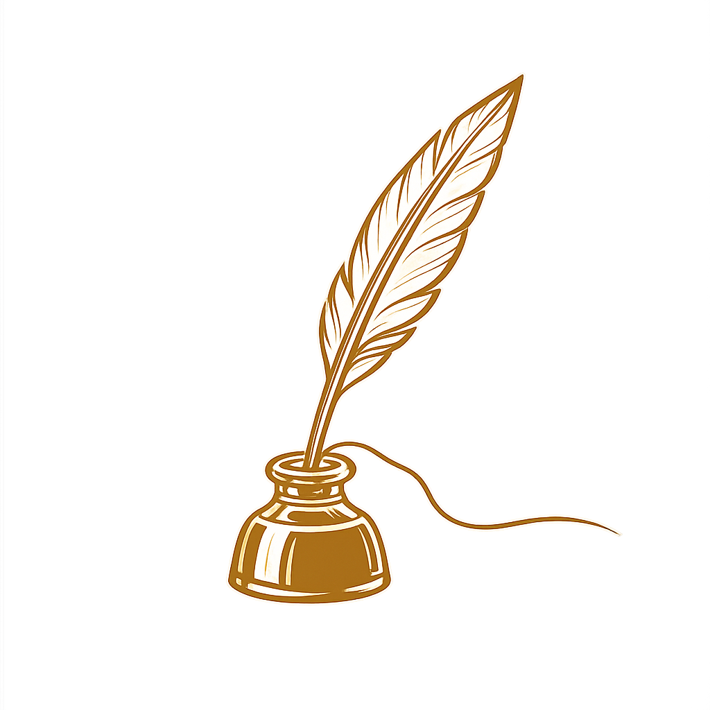 Pluma de ave, ícono de las máximas